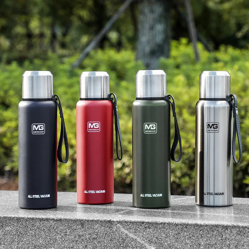 Upors Large Capacity Stainless Steel Vacuum Flask – 500ml to 1500ml