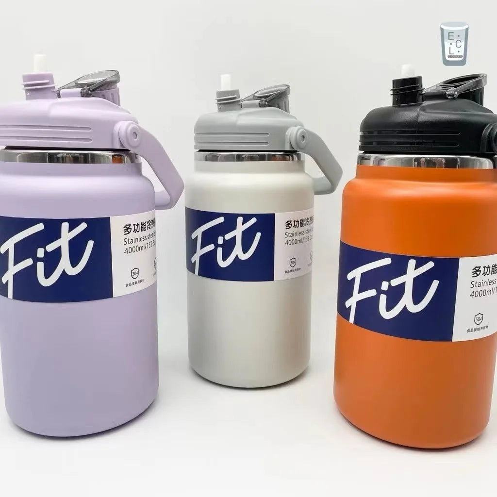 Fit Series Large Capacity Stainless Steel Vacuum Bottle – Double Layer Insulated Water & Coffee Flask