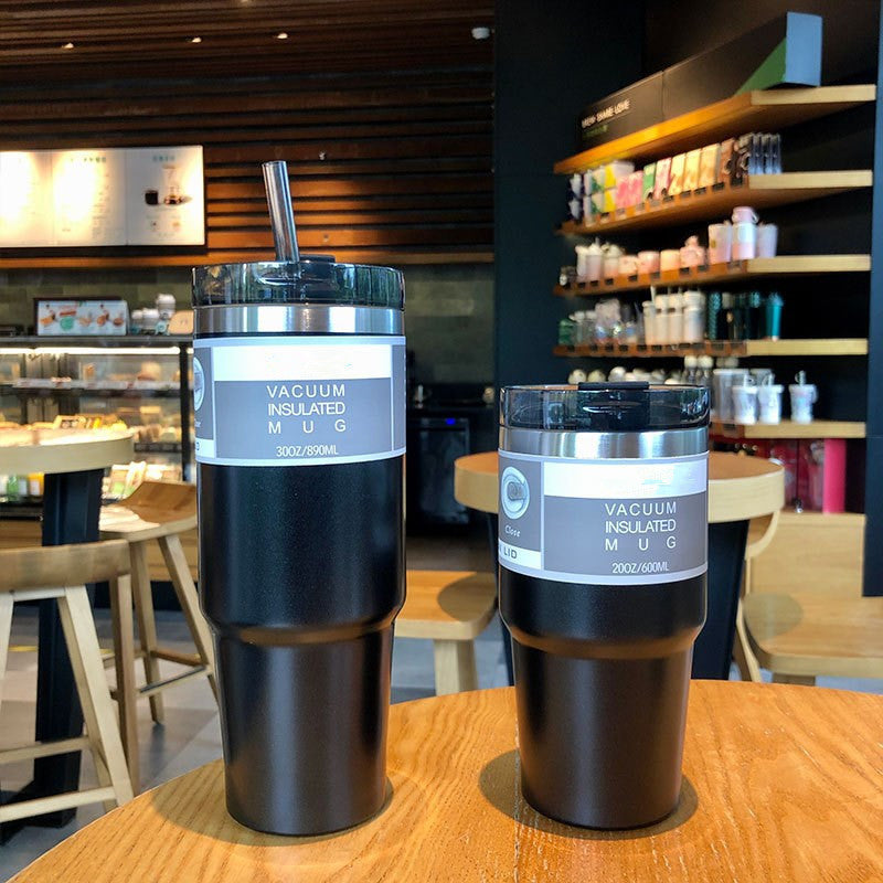 Modern Thermal Tumbler – 600/900ml Stainless Steel Double Wall Coffee Cup