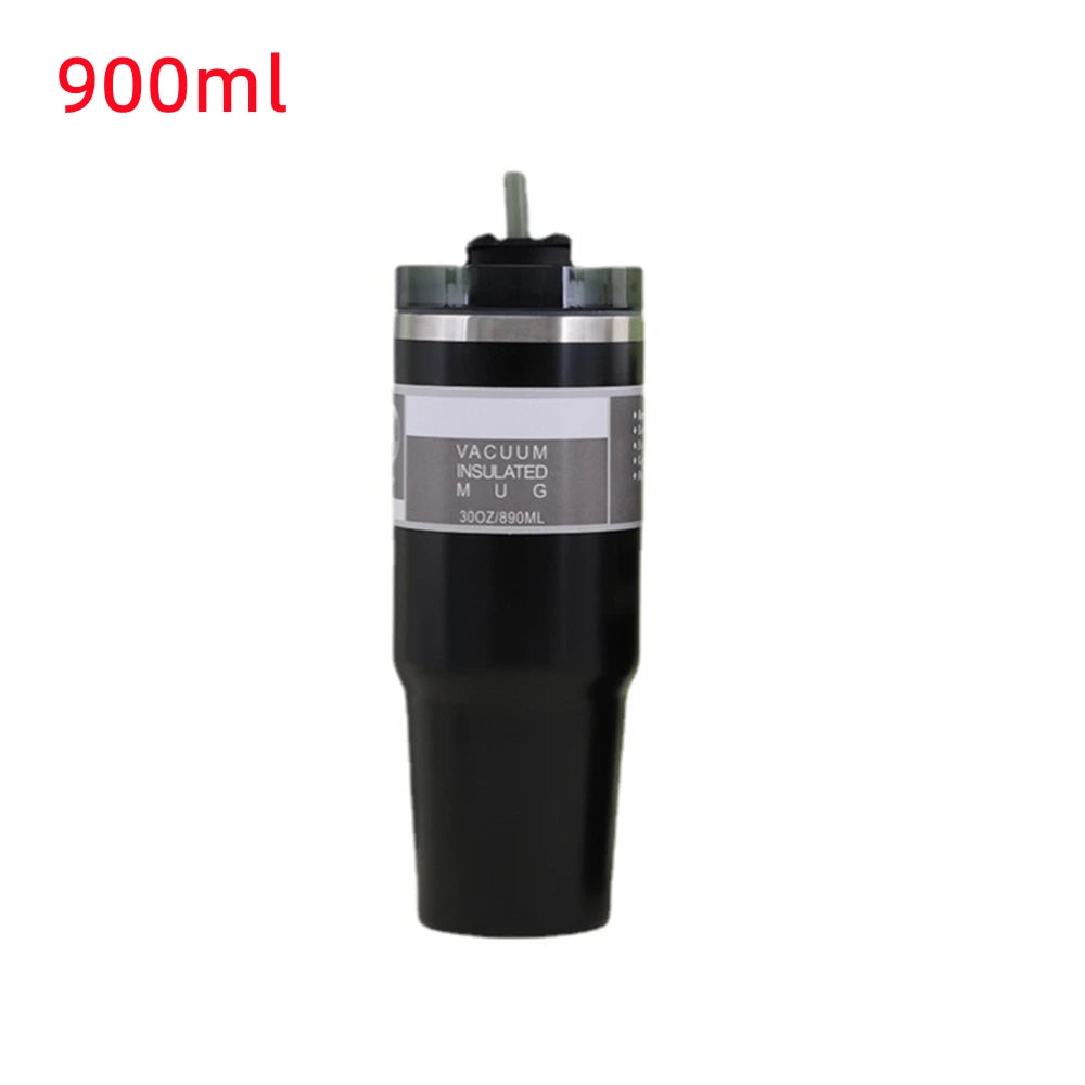 Modern Thermal Tumbler – 600/900ml Stainless Steel Double Wall Coffee Cup
