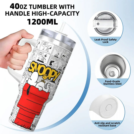 Snoopy 40oz Stainless Travel Tumbler
