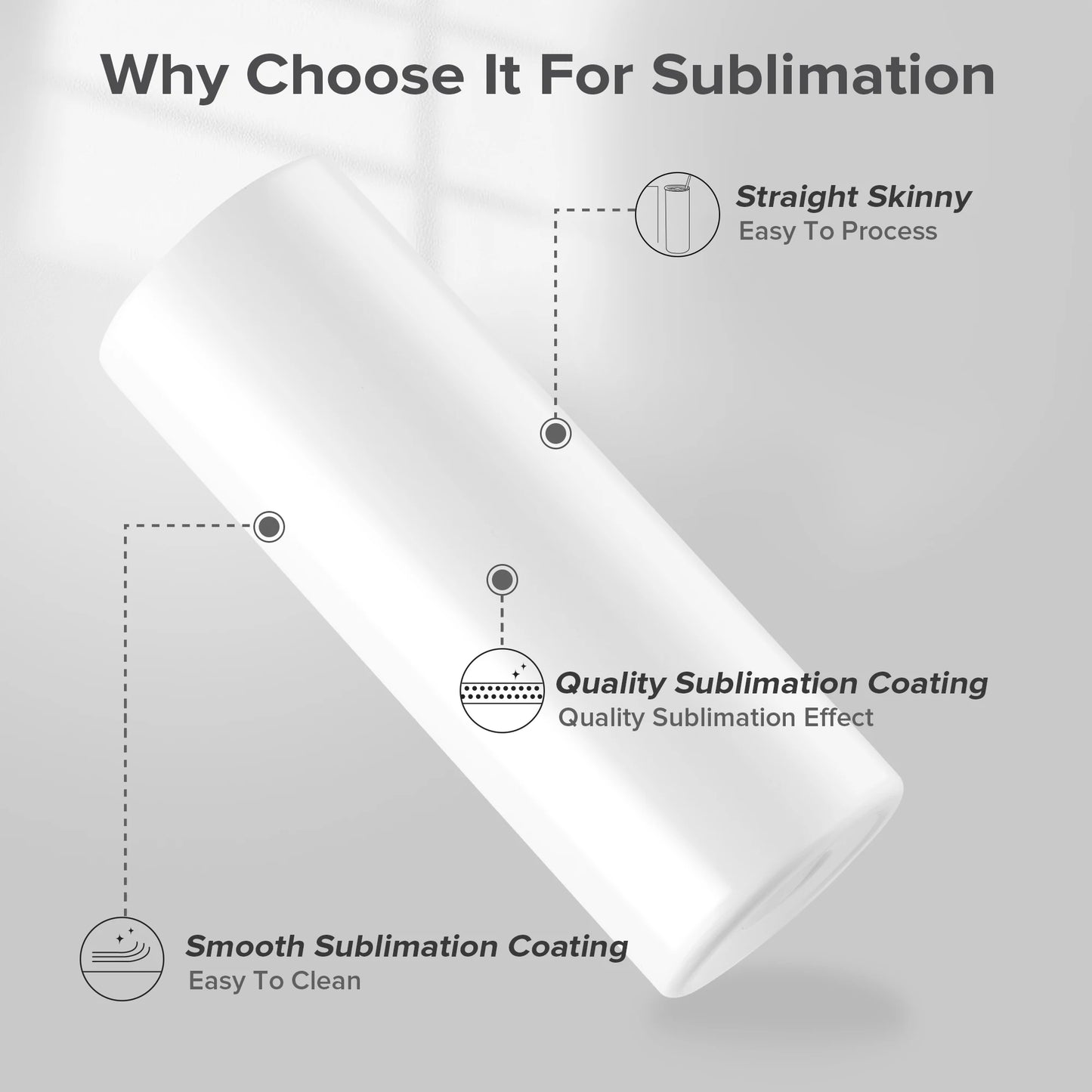 Sublimation Ready 20oz Tumbler – Blank Insulated Travel Cup