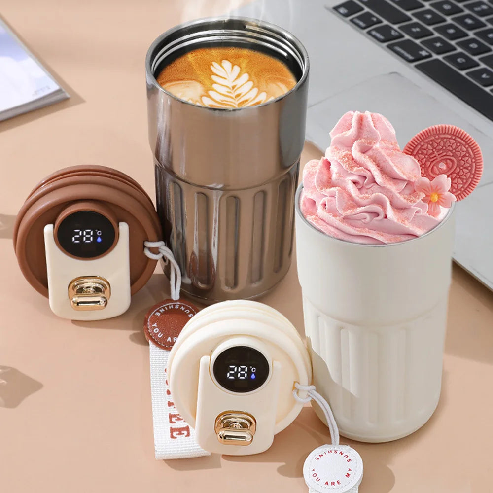 Smart LED Thermos Tumbler – 316 Stainless Steel Coffee Flask with Temperature Display | Mom’s Favorite Tumbler
