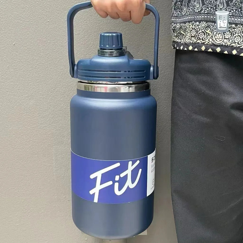 Fit Series Large Capacity Stainless Steel Vacuum Bottle – Double Layer Insulated Water & Coffee Flask