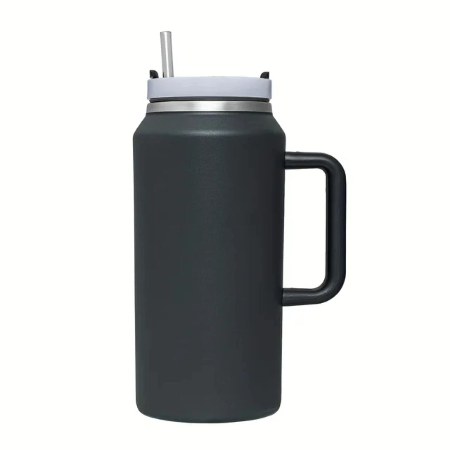 Mom’s Hydration Hero – 64oz Mega Stainless Tumbler with Straw & Handle