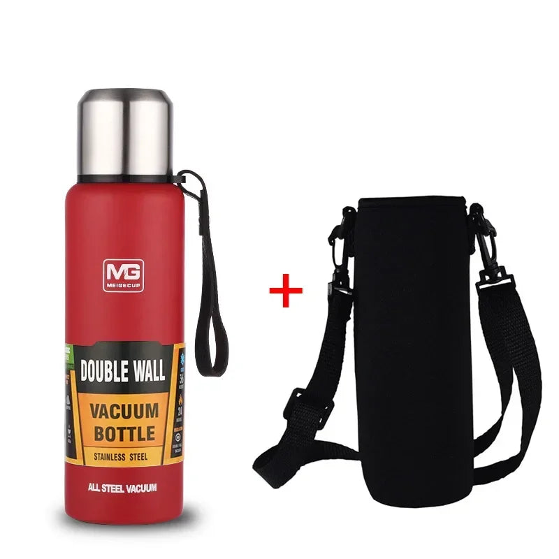 Upors Large Capacity Stainless Steel Vacuum Flask – 500ml to 1500ml