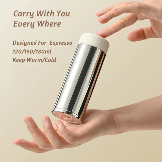 Mini 316 Stainless Steel Pocket Tumbler – 120ml Insulated Thermos Cup