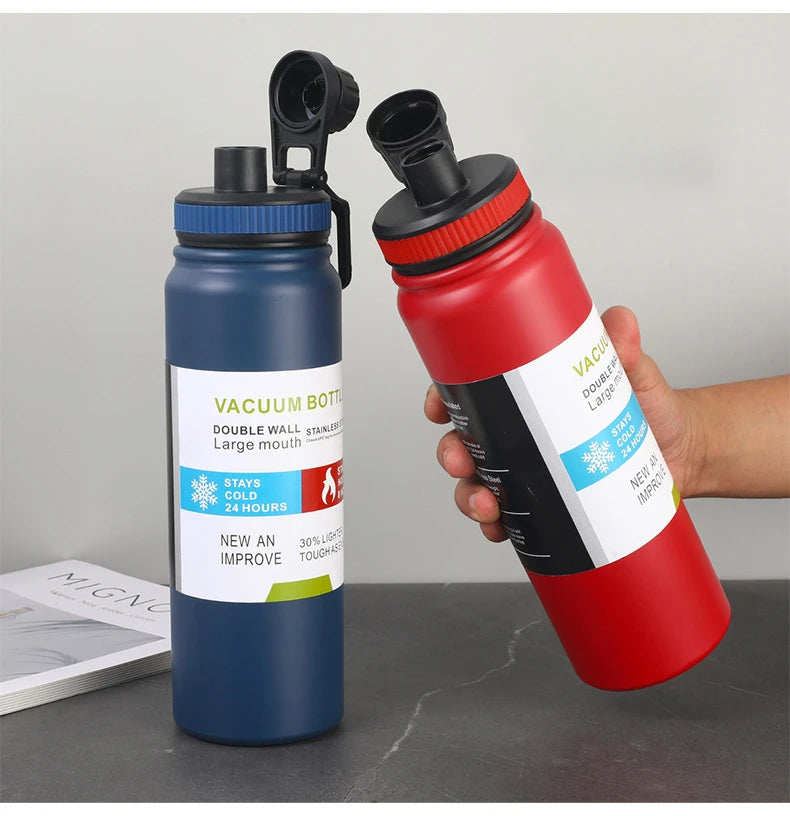 1000ml Stainless Steel Vacuum Flask | Hot & Cold Insulated Bottle