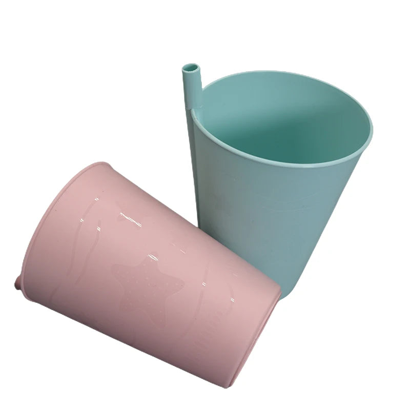 Soft Sip Tumblers - 4PCS Set with Built-in Straws