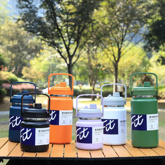 Fit Series Large Capacity Stainless Steel Vacuum Bottle – Double Layer Insulated Water & Coffee Flask