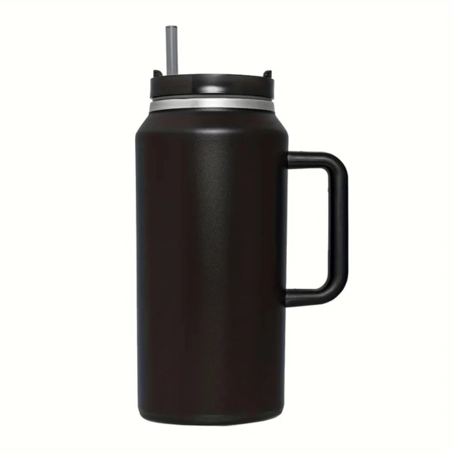 Mom’s Hydration Hero – 64oz Mega Stainless Tumbler with Straw & Handle