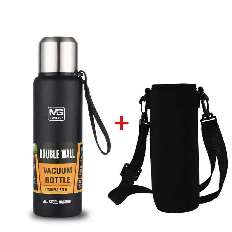 Upors Large Capacity Stainless Steel Vacuum Flask – 500ml to 1500ml