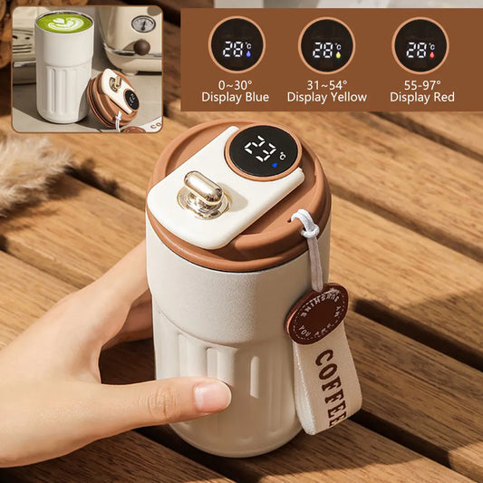 Smart LED Thermos Tumbler – 316 Stainless Steel Coffee Flask with Temperature Display | Mom’s Favorite Tumbler