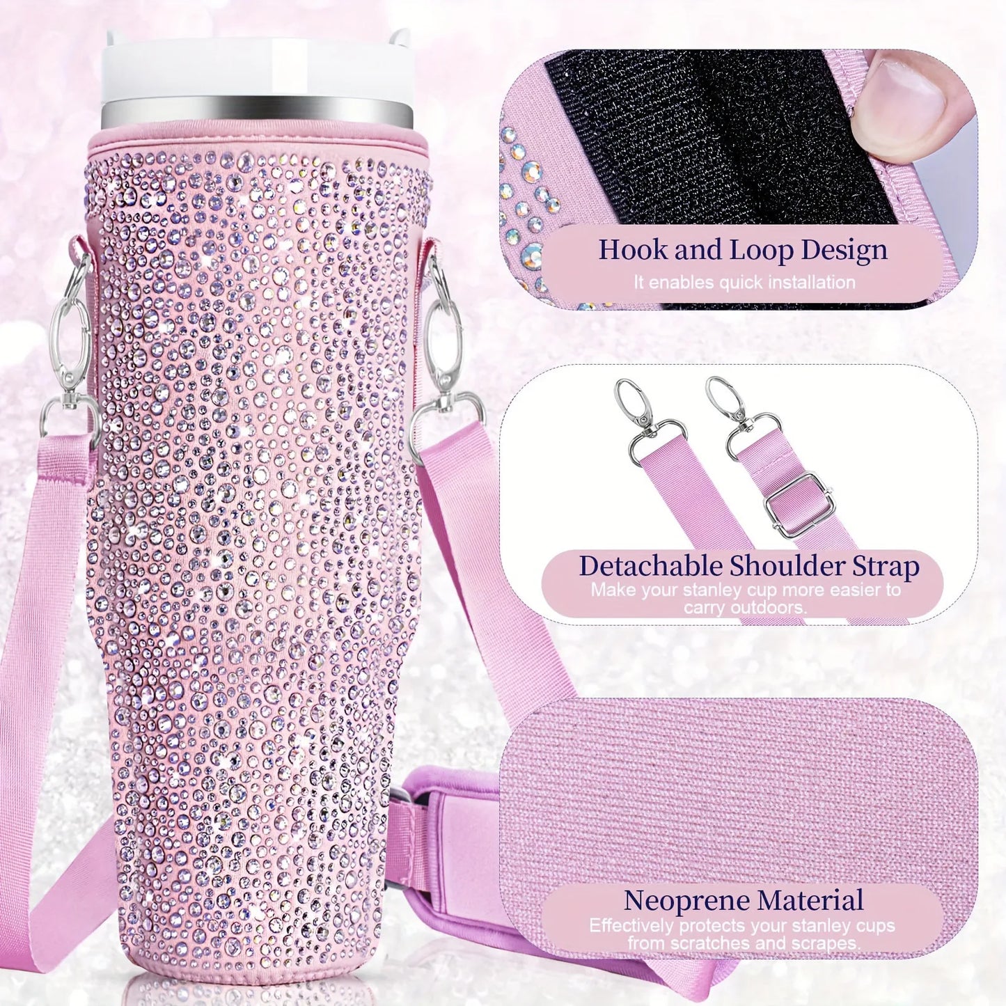 40oz Rhinestone Stanley Sleeve