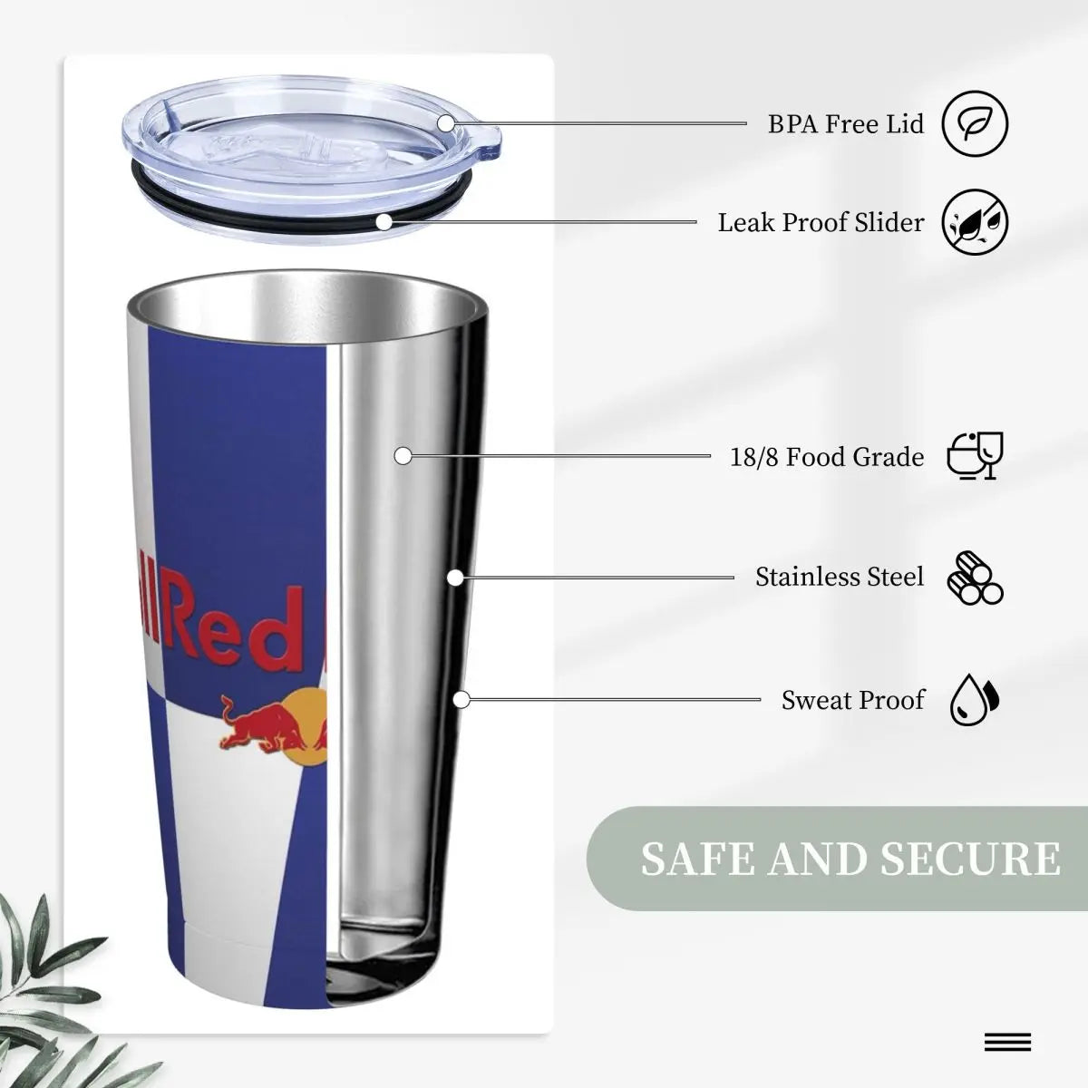 RB Bull Graphic Tumbler