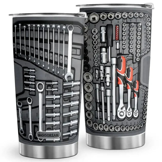 20oz Toolbox Pattern Tumbler