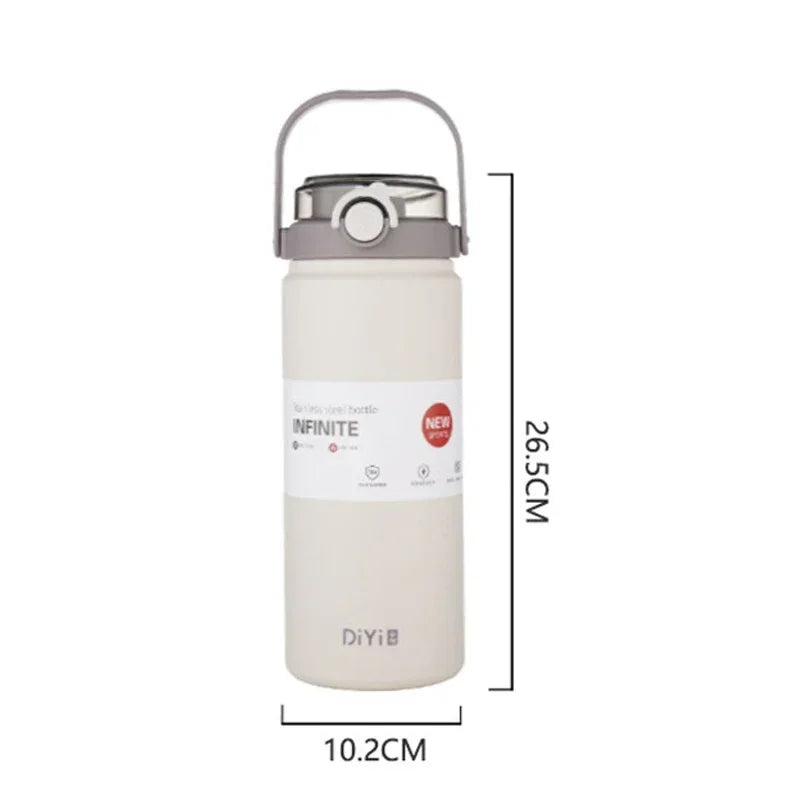 HydroPeak 1.2L Stainless Steel Thermo Bottle – Cold & Hot with Straw