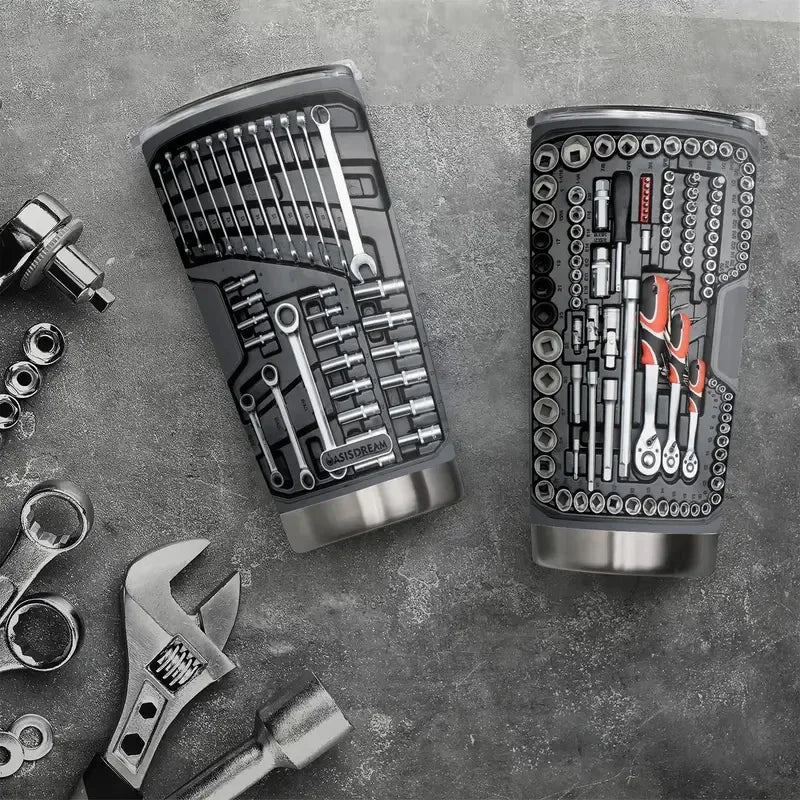 20oz Toolbox Pattern Tumbler
