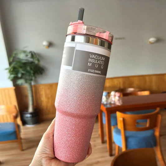 Modern Thermal Tumbler – 600/900ml Stainless Steel Double Wall Coffee Cup