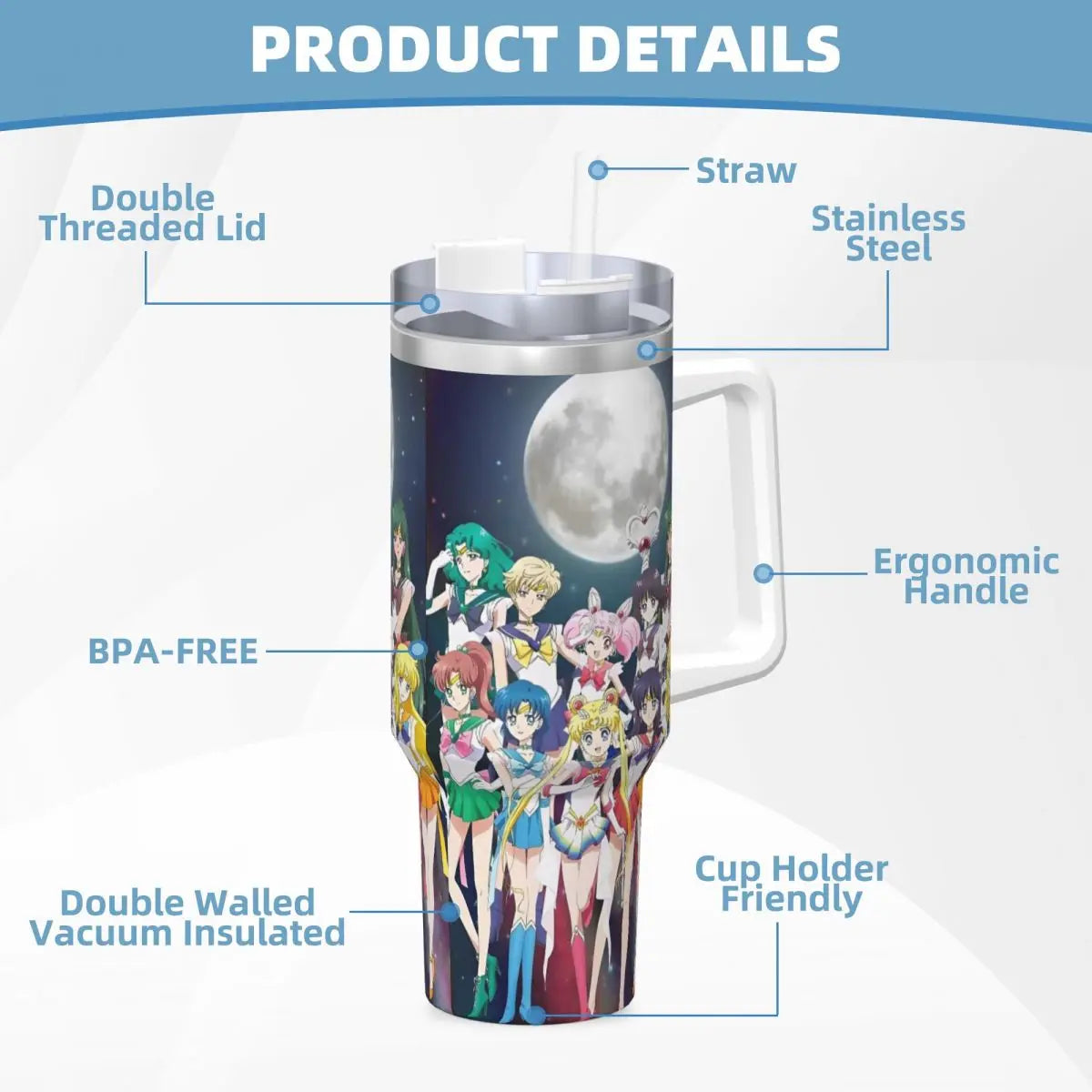 Sailor Moon Anime Tumbler Mug