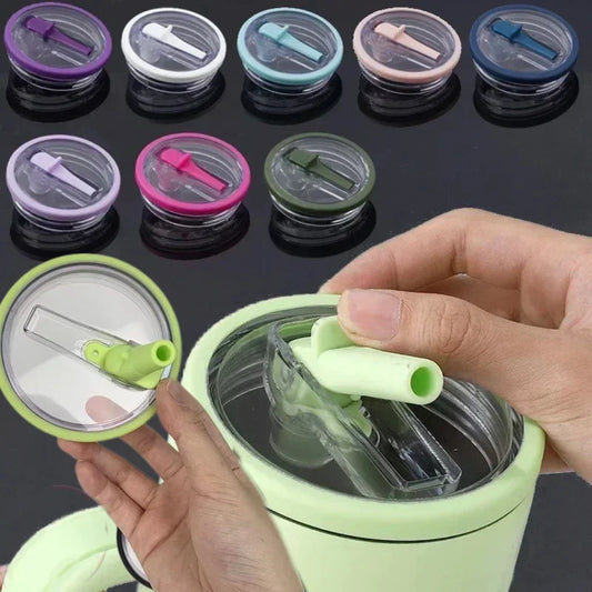 Tumbler Flip Straw Lid for 40 Oz Stanley