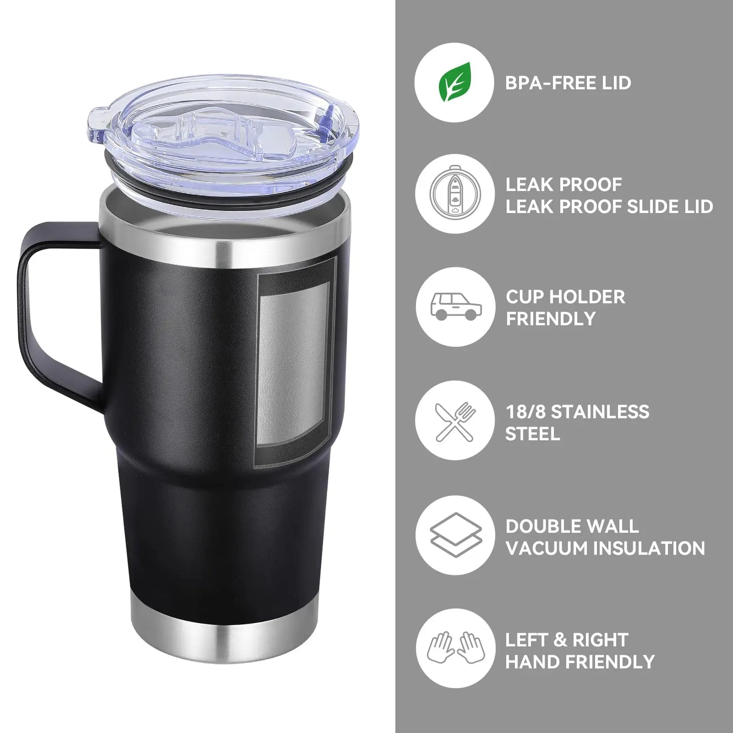 30oz Handle Travel Tumbler
