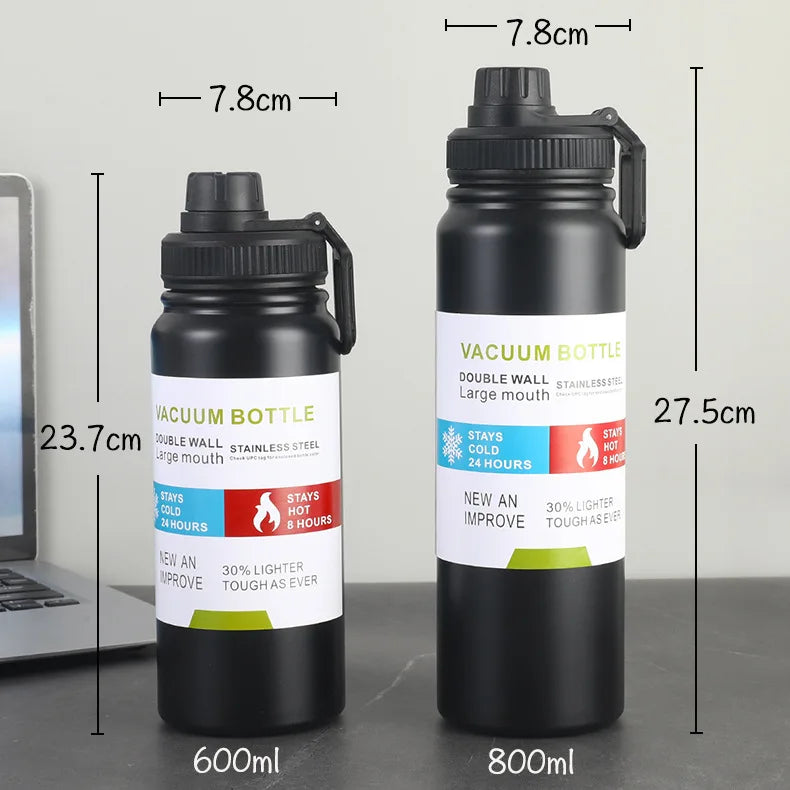 1000ml Stainless Steel Vacuum Flask | Hot & Cold Insulated Bottle