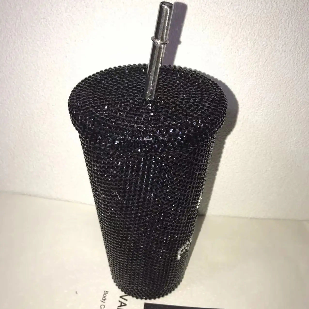 "Make Money Not Friends" Rhinestone Tumbler – Bling 304 Stainless Steel Straw Cup with Lid