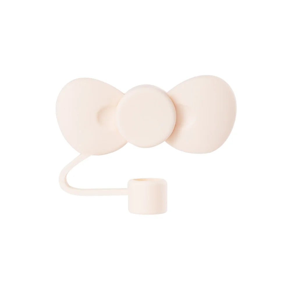 Bow Straw Cap – Cute Dustproof Silicone Cover for Stanley 30/40oz Tumbler