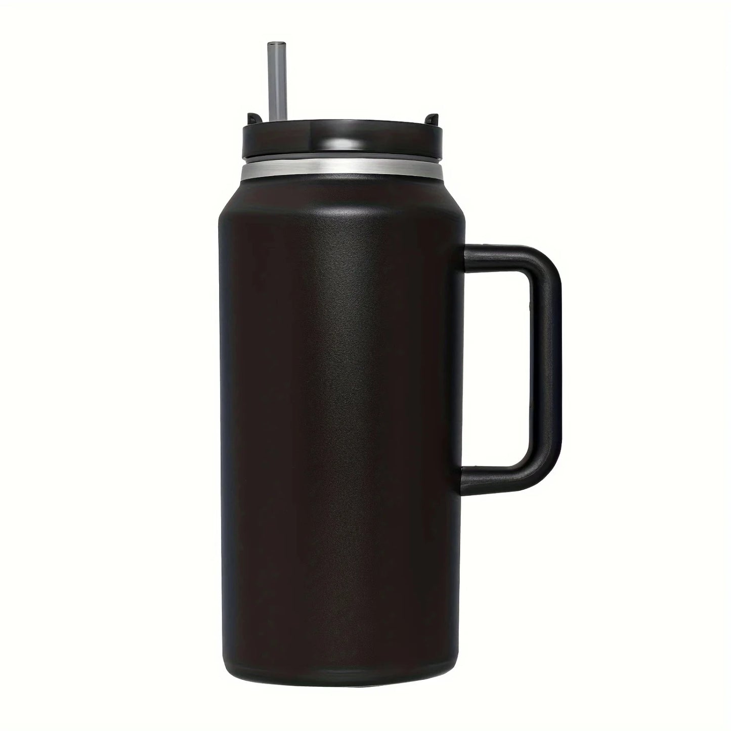 Mom’s Hydration Hero – 64oz Mega Stainless Tumbler with Straw & Handle