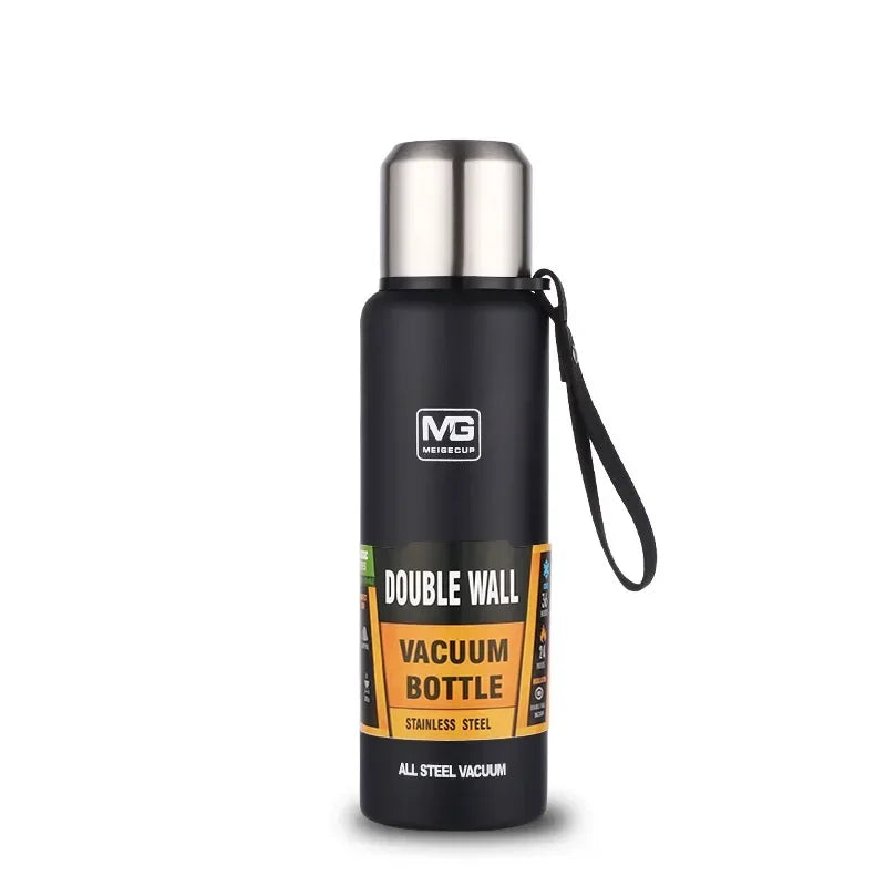 Upors Large Capacity Stainless Steel Vacuum Flask – 500ml to 1500ml