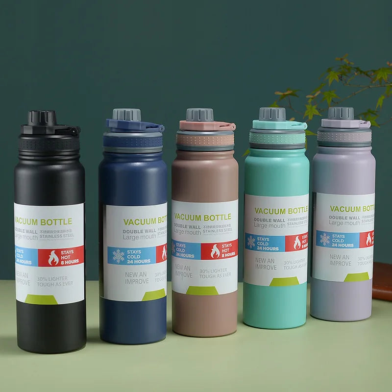 1000ml Stainless Steel Vacuum Flask | Hot & Cold Insulated Bottle