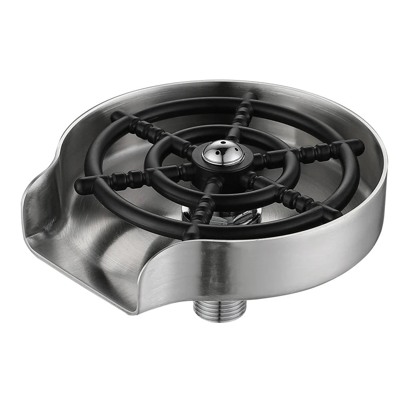 Mom’s Kitchen Cup Rinser – Stainless Steel Glass Washer for Sink