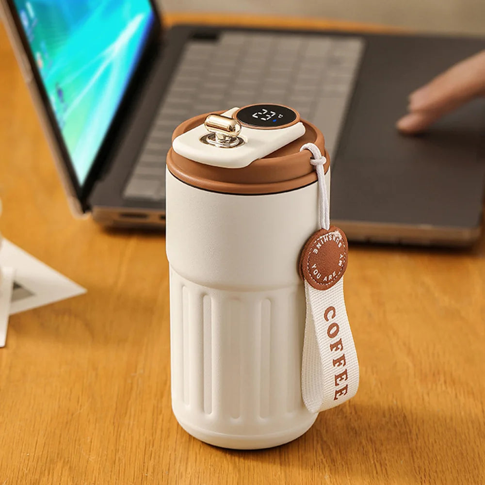 Smart LED Thermos Tumbler – 316 Stainless Steel Coffee Flask with Temperature Display | Mom’s Favorite Tumbler