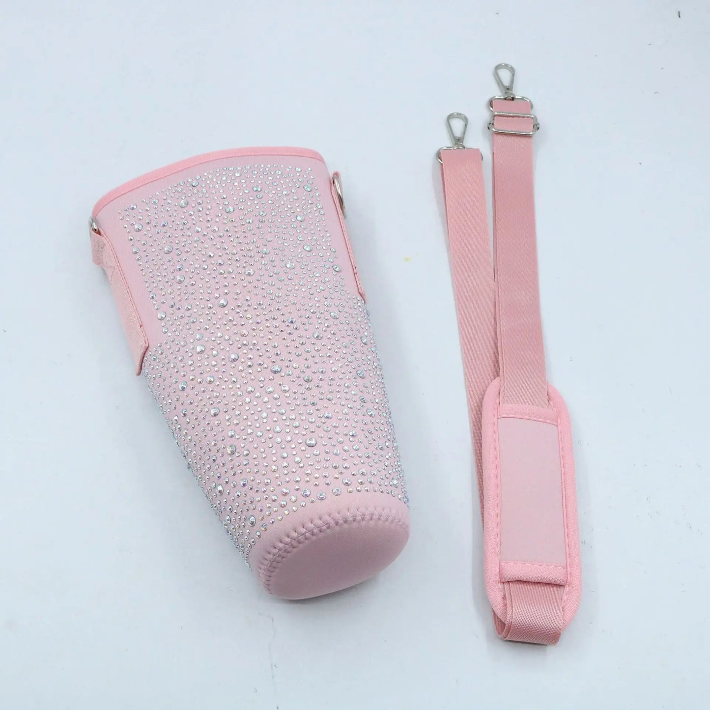 Bling Diamond Water Bottle Carrying Bag for Stanley 40 Oz with Adjustable Straps