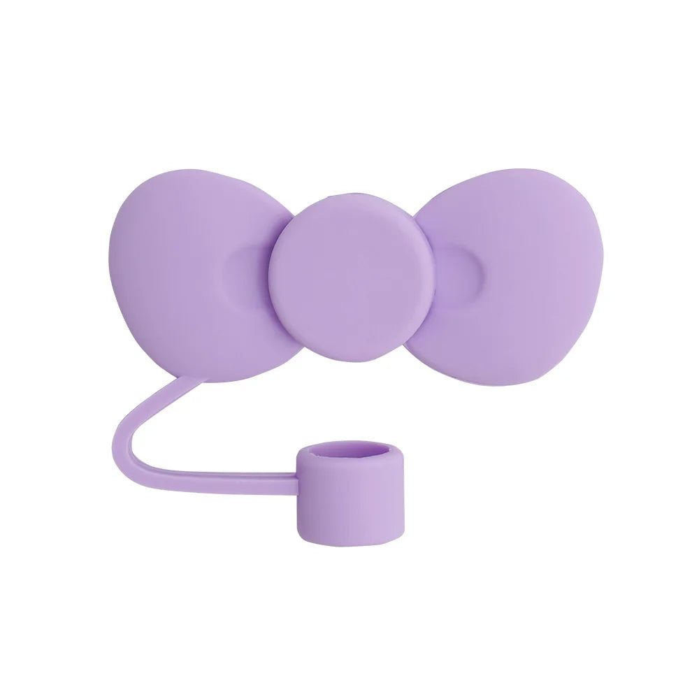 Bow Straw Cap – Cute Dustproof Silicone Cover for Stanley 30/40oz Tumbler