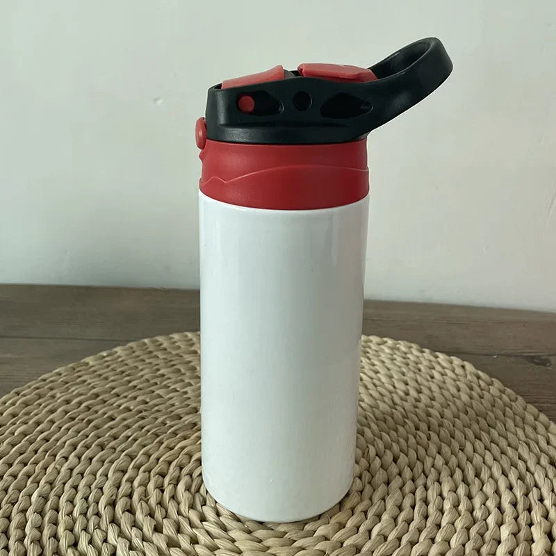 12oz Sublimation Kids Sippy Cup – Personalized Flip-Top Stainless Steel Tumbler with Straw | Mom’s Favorite Tumbler