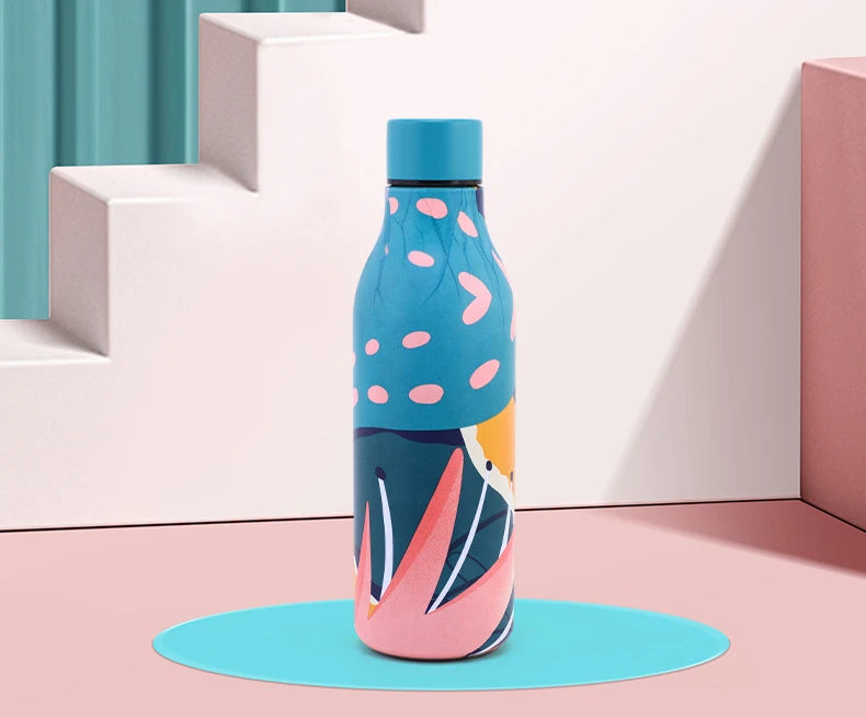 PopArt Stainless Steel Bottle - Insulated Color Splash