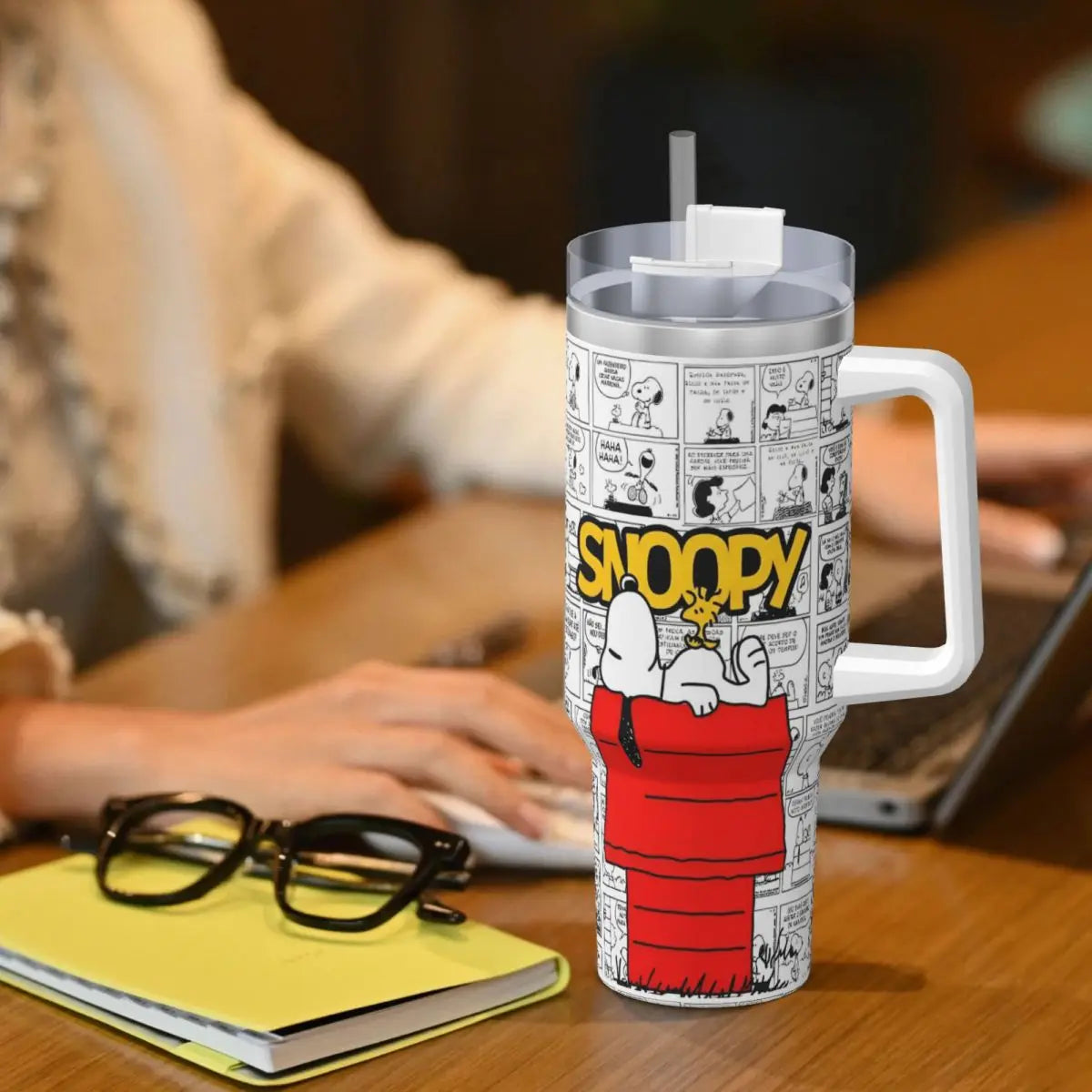 Snoopy 40oz Stainless Travel Tumbler