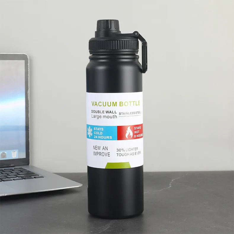 1000ml Stainless Steel Vacuum Flask | Hot & Cold Insulated Bottle