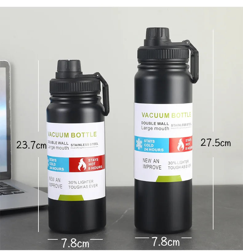 1000ml Stainless Steel Vacuum Flask | Hot & Cold Insulated Bottle