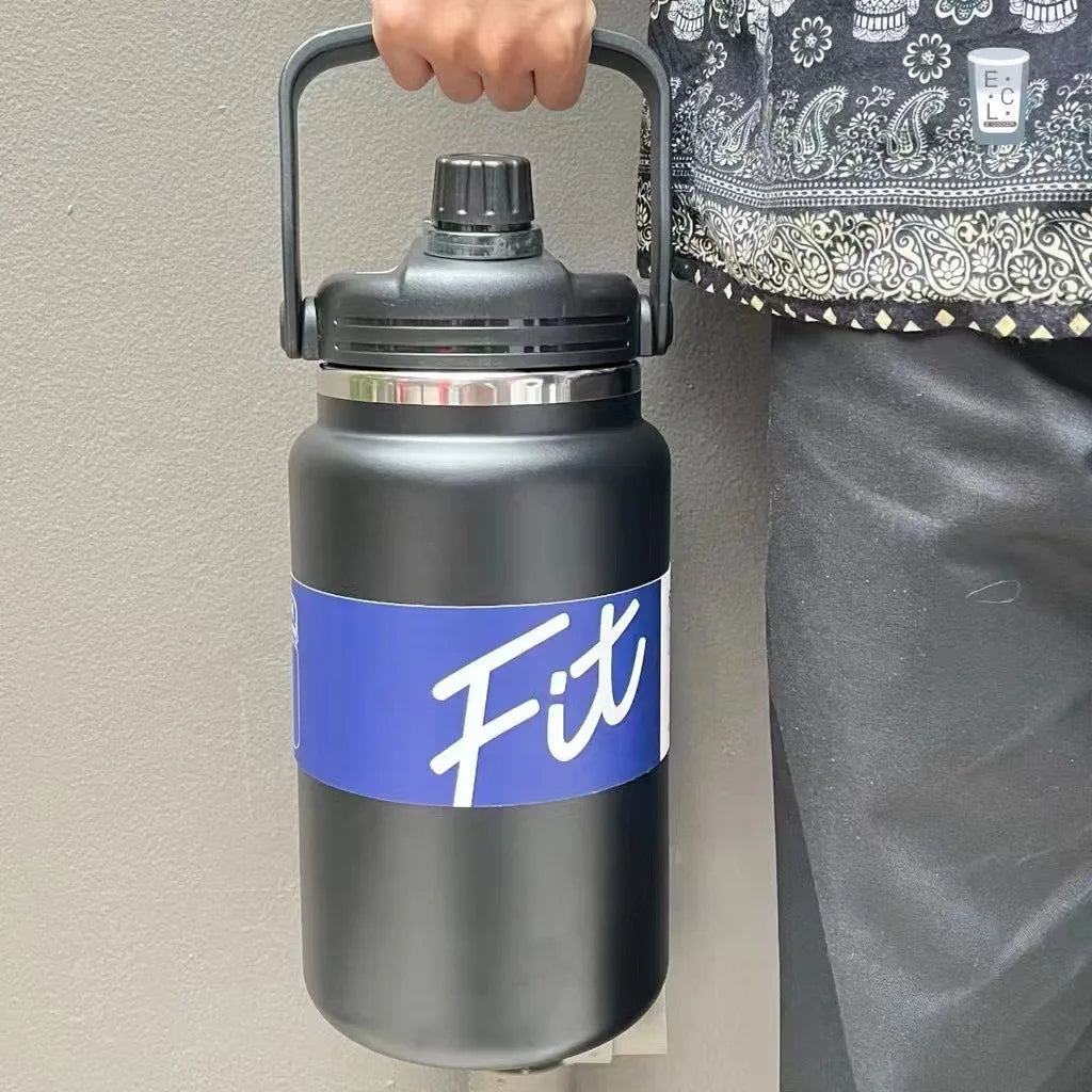 Fit Series Large Capacity Stainless Steel Vacuum Bottle – Double Layer Insulated Water & Coffee Flask