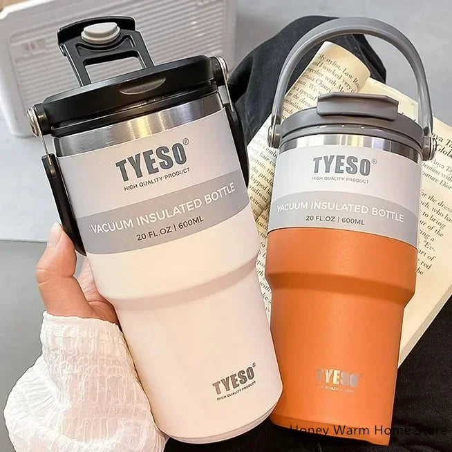 TYESO Stainless Steel Insulated Tumbler – Double-Layer Coffee Travel Mug Water Bottle