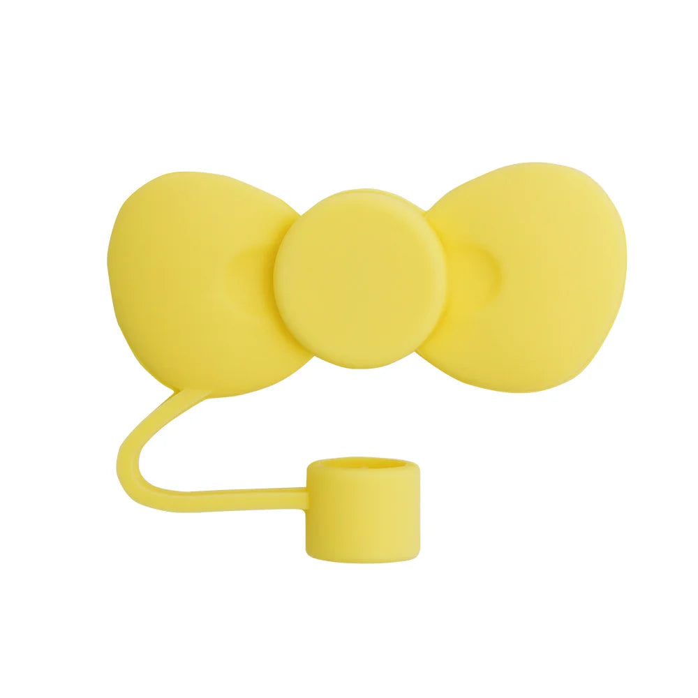 Bow Straw Cap – Cute Dustproof Silicone Cover for Stanley 30/40oz Tumbler