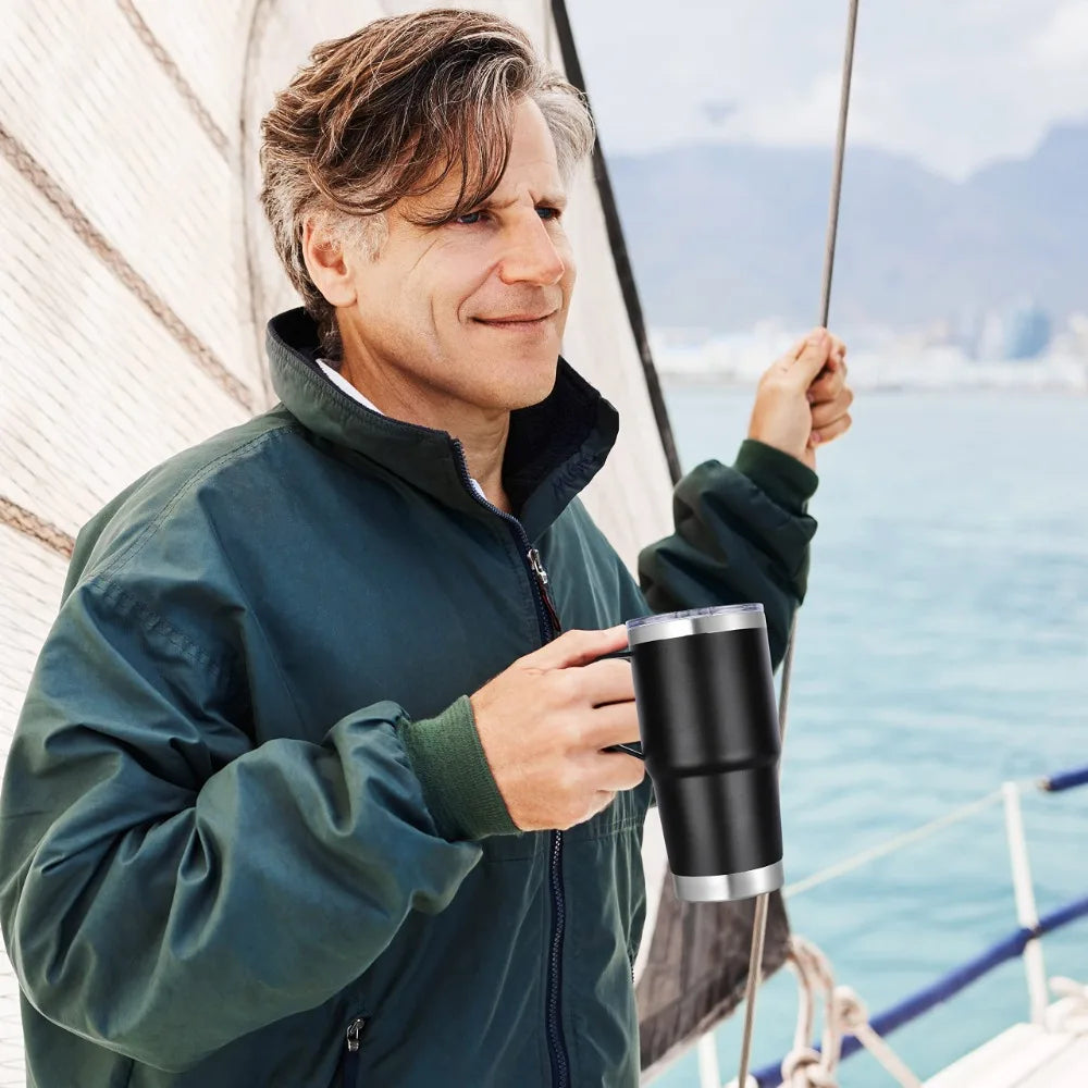 30oz Handle Travel Tumbler