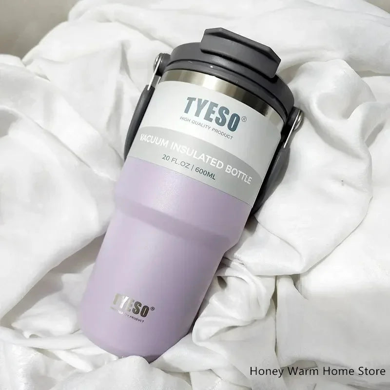 TYESO Stainless Steel Insulated Tumbler – Double-Layer Coffee Travel Mug Water Bottle